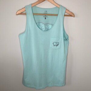 IVORY Ella Light Blue Starfish Pattern Tank Size  Small